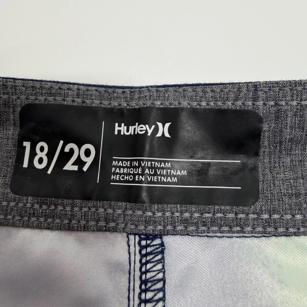 Hurley Boys Obsidian Above Knee Checkered Beach Swim Pool Board Shorts 18/29‎